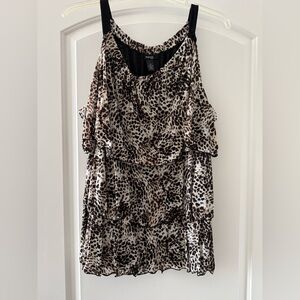 Leopard Print Sleeveless Top
